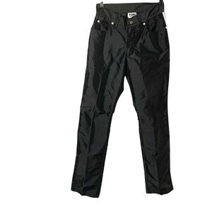 RARE Tom of Finland Black Nylon Reflective Stripe Size 30 Pants Rave Club Wear